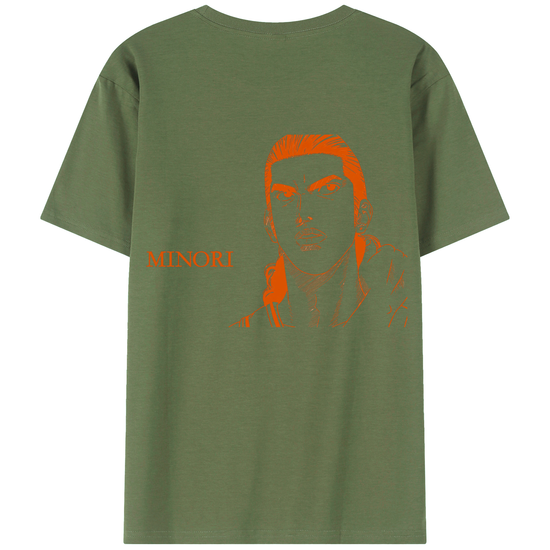 （画像用） SLAM DUNK／スラムダンク 綿100％ メンズ半袖Tシャツ（バックプリント） 通気性